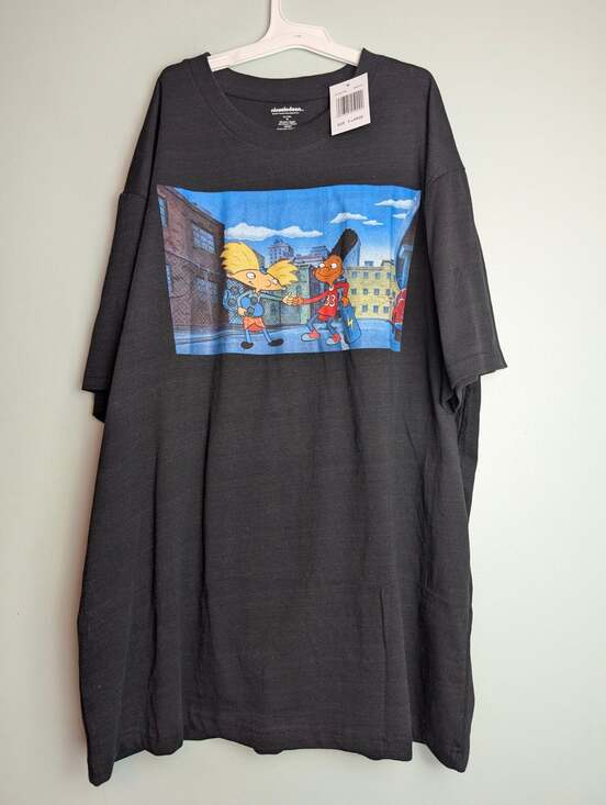 Nickelodeon Other - ​y2k Streetwear Nickelodeon Hey Arnold! Size XL Black Graphic T-Shirt